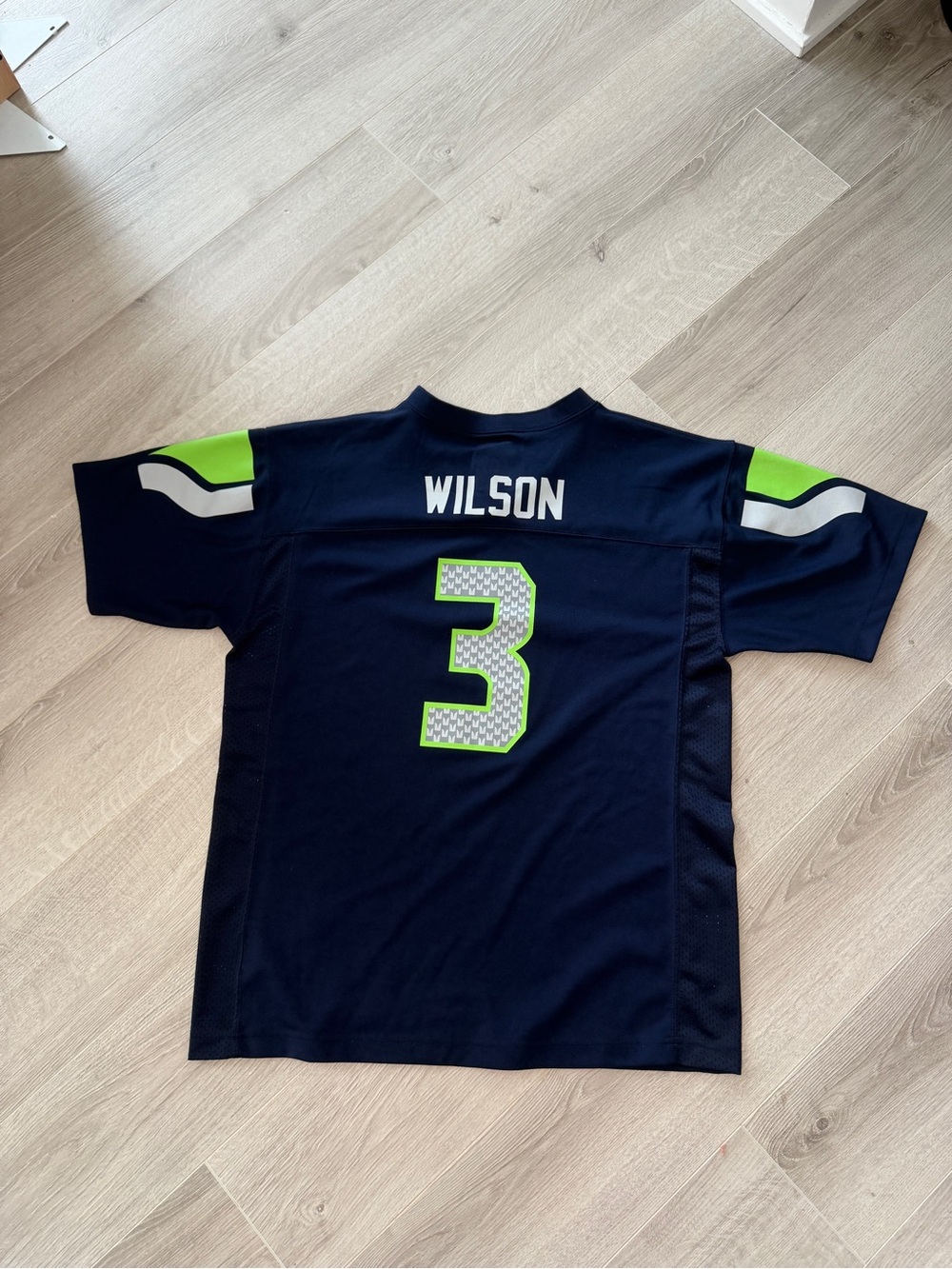 NFL Team Apparel Seahawks Russell Wilson #3 Jersey Youth XL 18/20